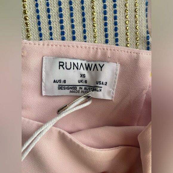 Runaway The Label Chrisalis Midi Dress Size XS Pink  One Shoulder New - Picture 8 of 16